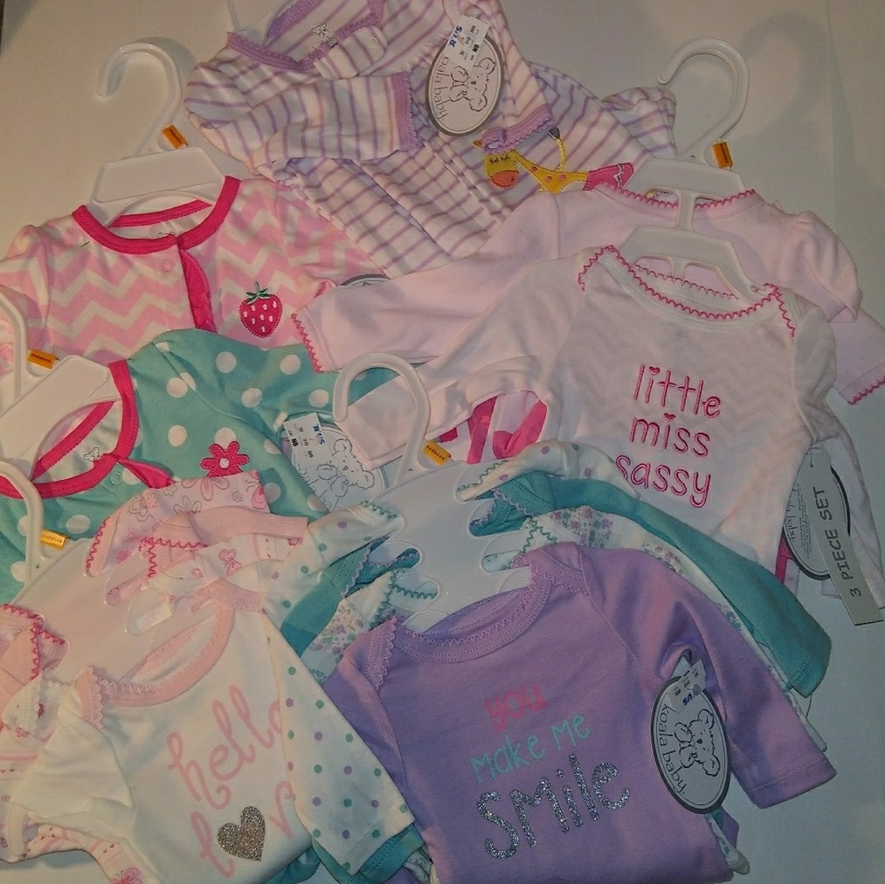 Koala Baby Pajamas and Onesies Size Newborn Bundle